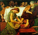 Jesus washing Peter's feet at the Last Supper by Ford Madox Brown